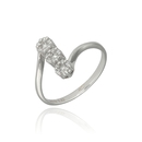 Fehér arany gyűrű 54-es méret - B17313/54_4I